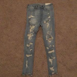 American Eagle ripped jeans